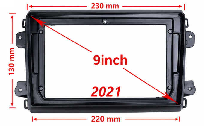 Asennuskehys 9 tuumaiselle Android-soittimelle Fiat Ducato 2021-