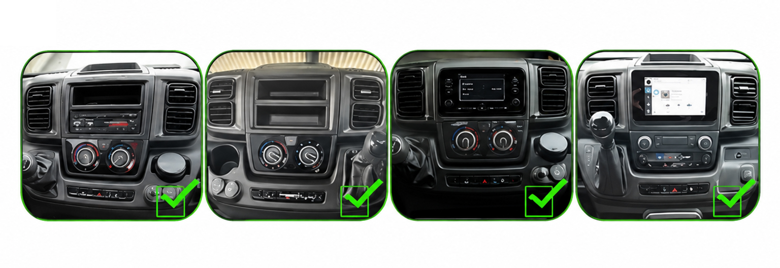 Asennuskehys 9 tuumaiselle Android-soittimelle Fiat Ducato 2021-